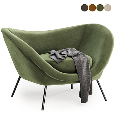 Modern and Stylish Armchair - 4 Colors 3D model image 1 