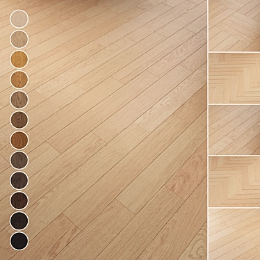 Oak Parquet 087 Bundle 3D model image 1 