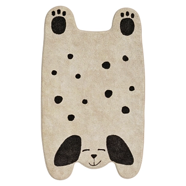 Puppy Shape Kids IKEA Rug 3D model image 1 