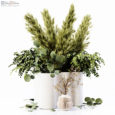 Premium Indoor Plant Model Set 3D model image 1 