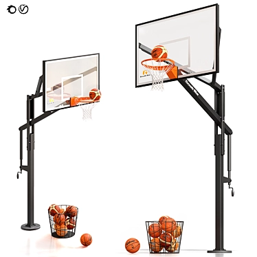 Goalrilla 60" Basketball Hoop Set 3D model image 1 