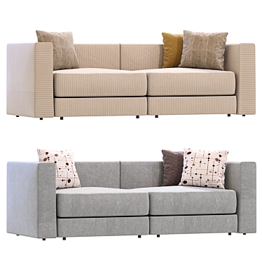 IKEA Jattebo Modern Sectional Couch 3D model image 1 