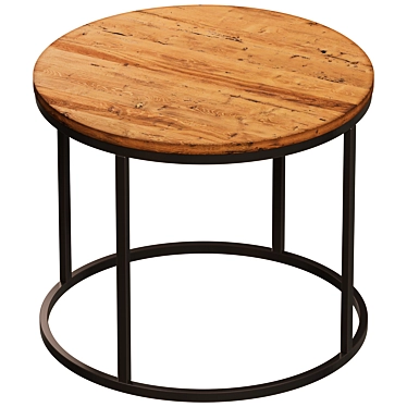 Loft Wooden Round Table