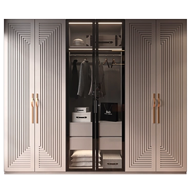 Modern Furniture Decor Set 3D model image 1 