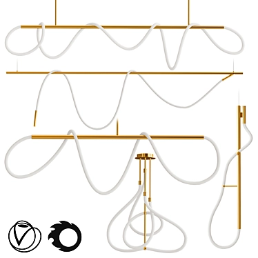 Glorify Contemporary Lighting Collection 3D model image 1 