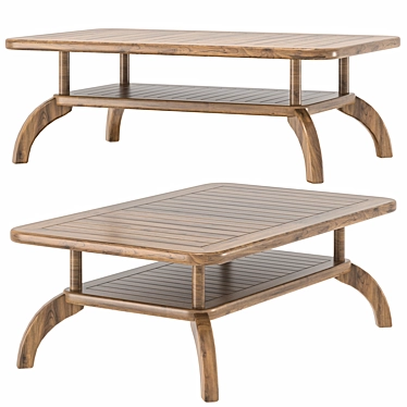 Elegant Amor Garden Coffee Table 3D model image 1 