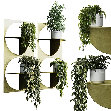 365 Plant Shelf Set: 3D Obj 3D model image 1 