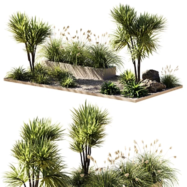 Lush Outdoor Plant Collection 15 3D model image 1 