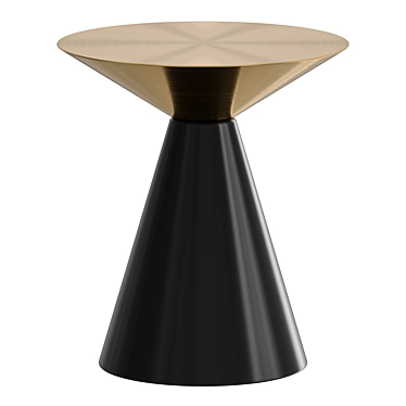 Golden Round Side Table