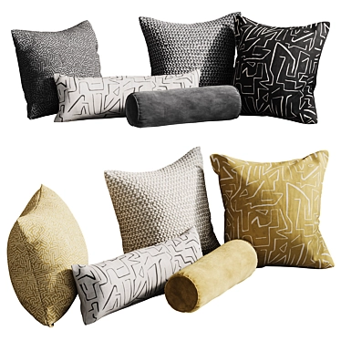 Emi Decorative Pillow Set 3D model image 1 