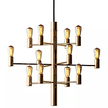 Herstal Manola 12 Chandelier, Elegant 3D model image 1 