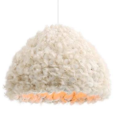 Merino Wool Bowl Lamp 3D model image 1 