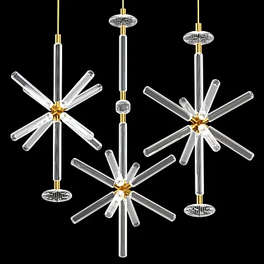 Elegant Lasvit Pendant Lighting 3D model image 1 