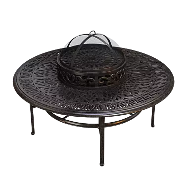 Classic Firepit Table Ø132 cm 3D model image 1 