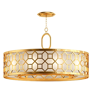 Elegant Allegretto Drum Chandelier 3D model image 1 