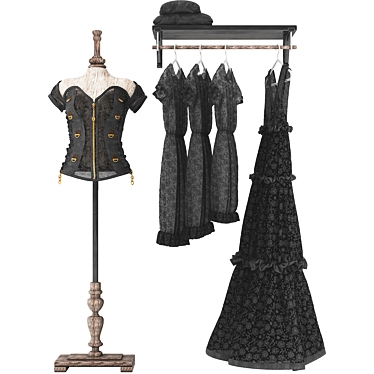 Gothic Sleeveless Clothing Max 2015 3D model image 1 