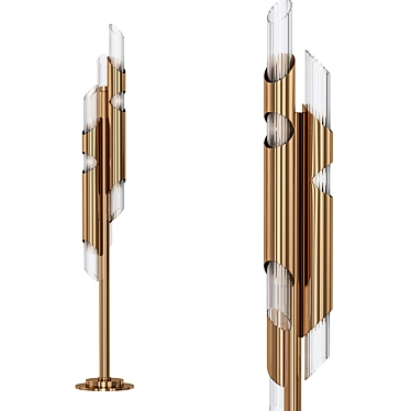 Elegant Draycott Floor Lamp 3D model image 1 