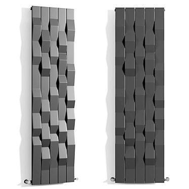 Modern Carbon Steel Panel Radiator 3D model image 1 