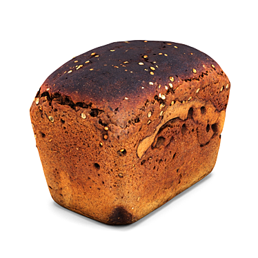 Rustic Rye Bread 3D model image 1 