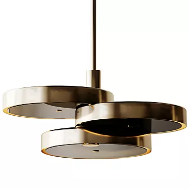 TRIARC Pendant Light, Bert Frank 3D model image 1 