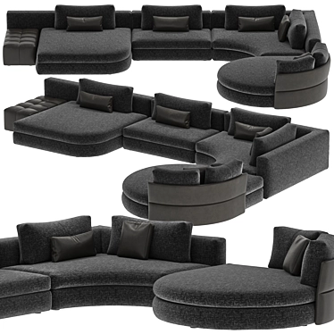 Modular Sofa System Cantori Oasi 3D model image 1 