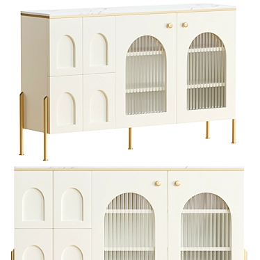 Modern White Arch Sideboard