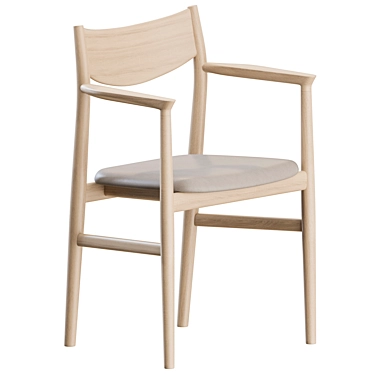 Contemporary Kamuy Chair Set, 3-Piece 3D model image 1 