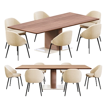 Fly Mario Ruiz Dining Set 3D model image 1 
