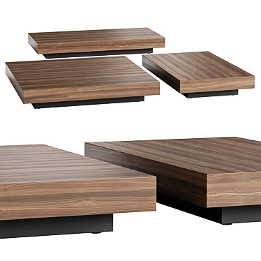 Modern Minimalist Molteni&C MARTEEN Coffee Tables 3D model image 1 