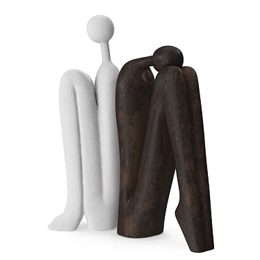 Sitting Stickman Figurine