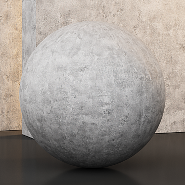 PBR Decorative Plaster Texture Kit 3D model image 1 