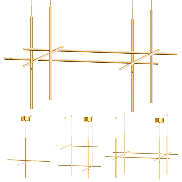 Elegant Coordinates Suspension Light 3D model image 1 