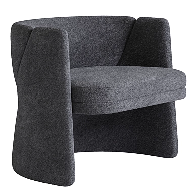 Modern Cursa Lounge Chair 3D model image 1 