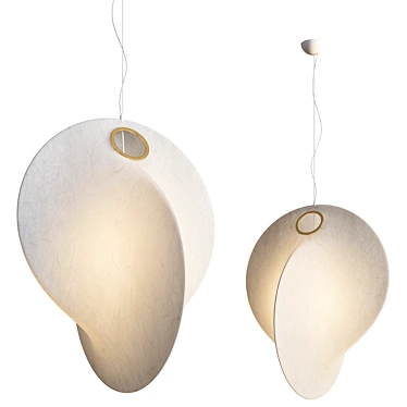 Modern Overlap Pendant Light Fixture 3D model image 1 