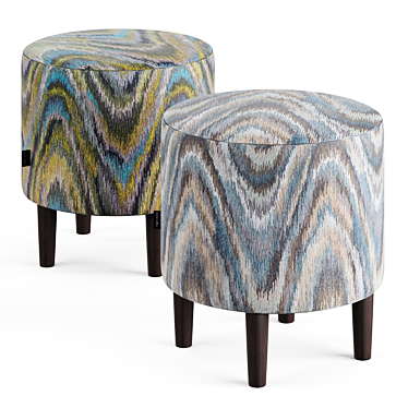 Sputnik ottoman upholstered in polyester