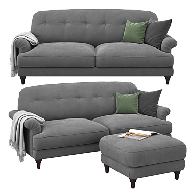 Essboda 2-Seat Sofa Set 3D model image 1 