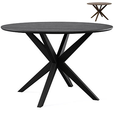 Modern Calverton Dining Table: 120x120cm 3D model image 1 