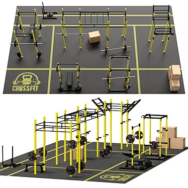 CrossFit Training Area 96sqm 3D model image 1 