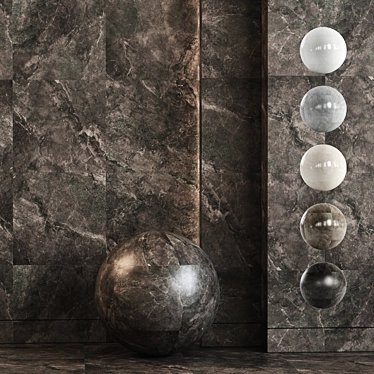 River Marble Stone Collection 3D model image 1 