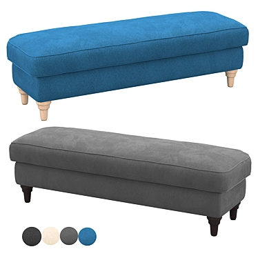 IKEA ESSEBODA Bench 4 Colors 3D model image 1 