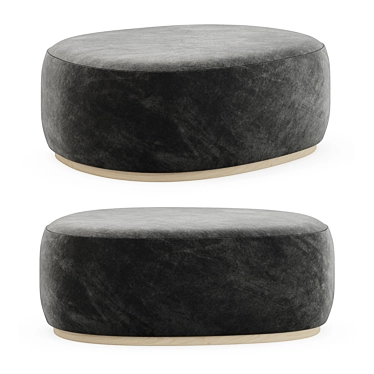 Elegant Large Ottoman by Desiron 3D model image 1 