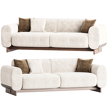 Modern Minimalist Sofa LEIGH 3D model image 1 