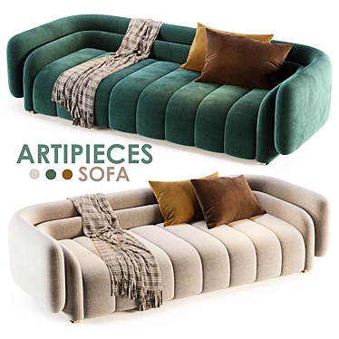 Elegant ARTIPIECES DISARA Sofa Design 3D model image 1 