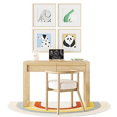 Kids Wood Desk and Chair