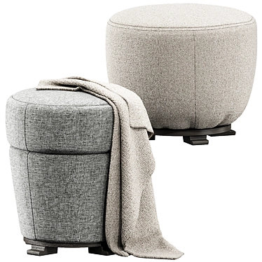 Gemstone Pouf Set, Designer Giorgetti 3D model image 1 