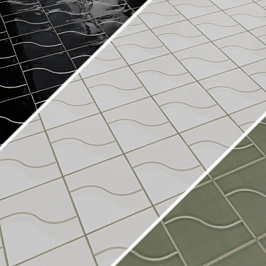 Equipe Curve Ceramic Wall Tiles 3D model image 1 