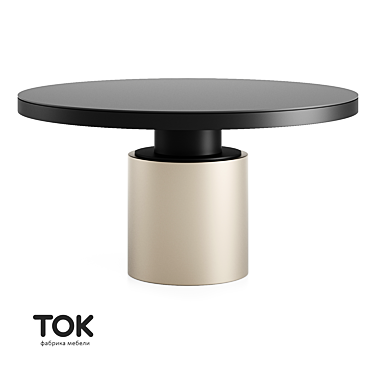 Flakon Metalic Dining Table 3D model image 1 