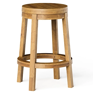 Rotating Counter Height Stool 3D model image 1 