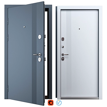  Magnat Bulat Metal Entrance Door 3D model image 1 