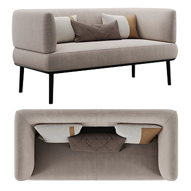 Modern Offecct Sou Sofa in Russian 3D model image 1 